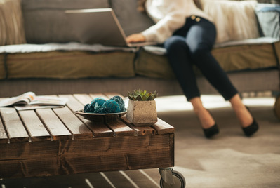 girl on sofa